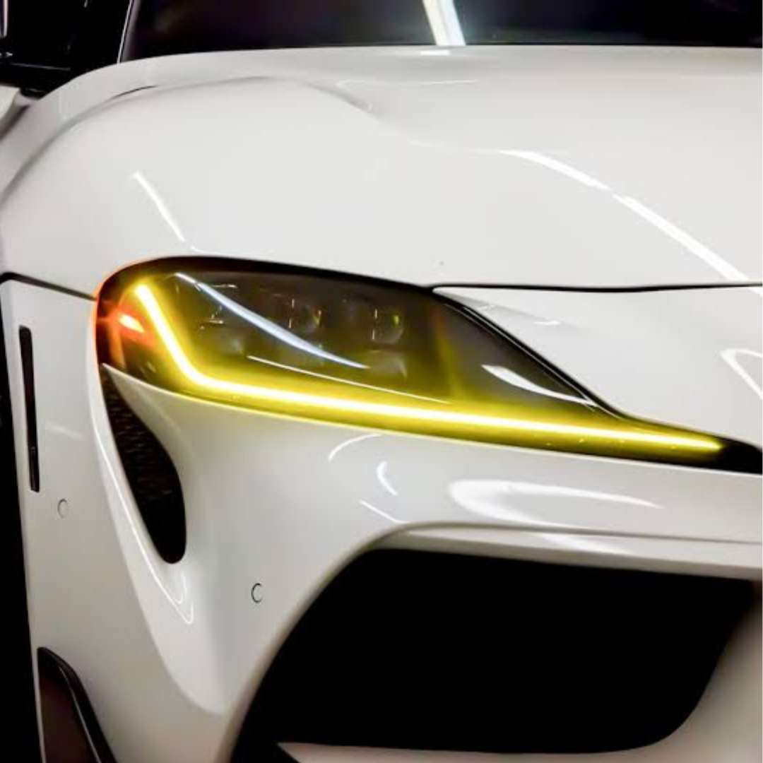 A90 Supra Yellow DRLs