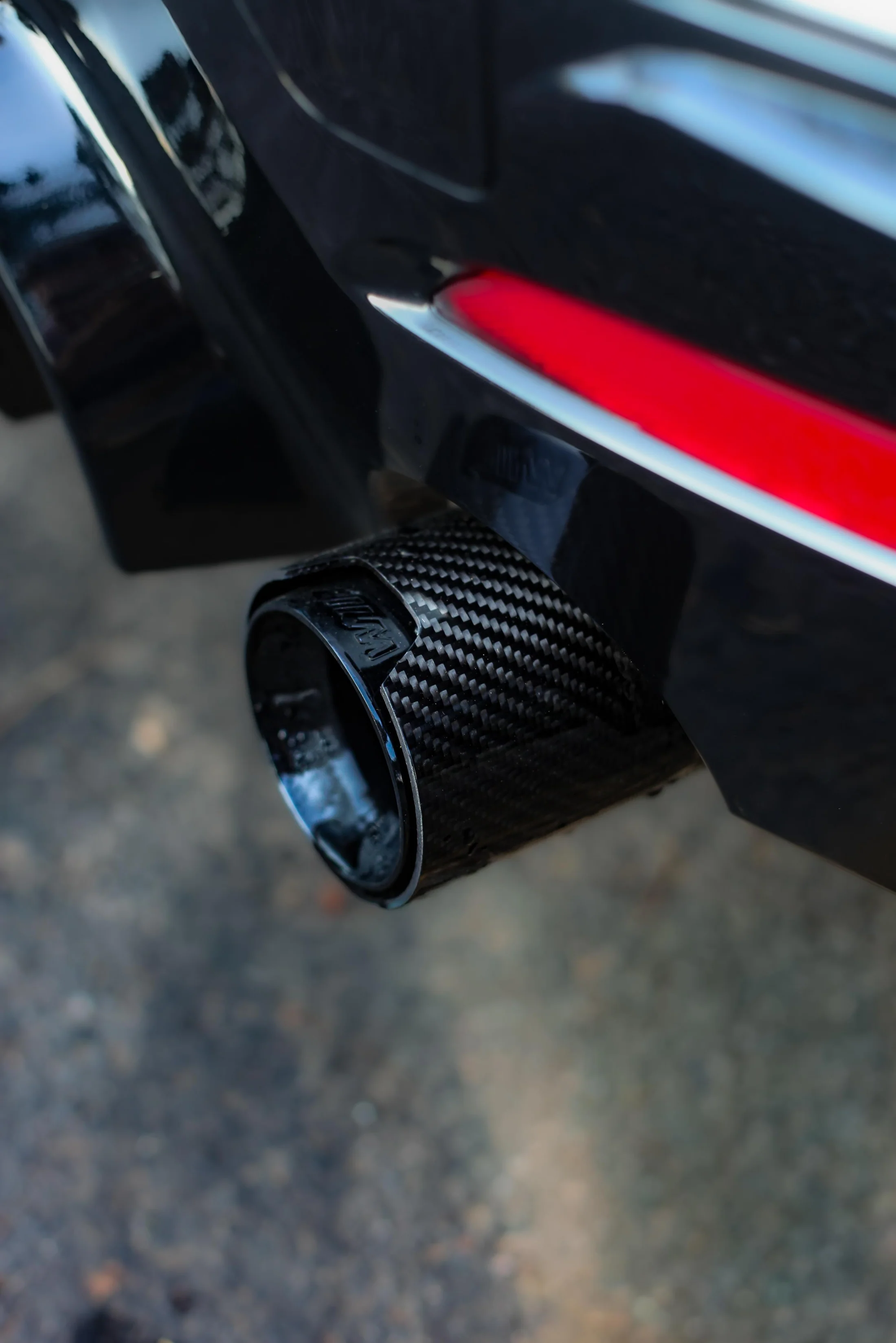 MP Carbon Exhaust tips - Black